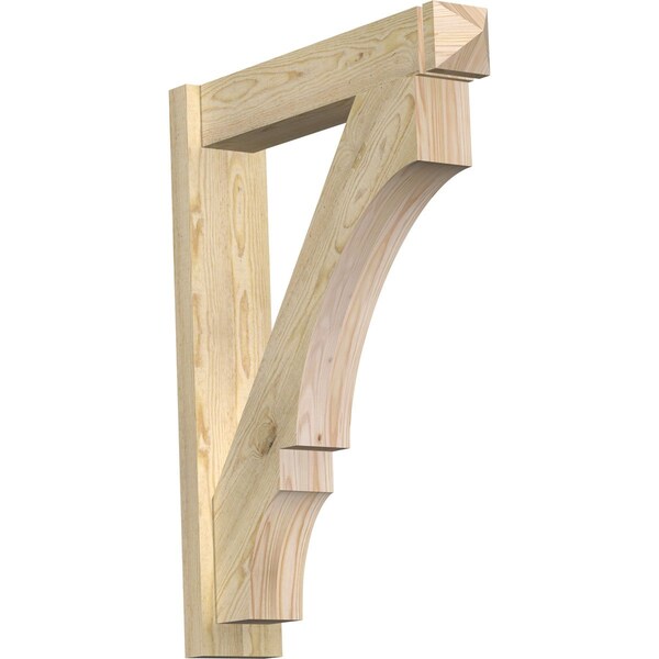 Ekena Millwork Balboa Rough Sawn Arts and Crafts Outlooker, Douglas Fir, 6"W x 28"D x 36"H OUT06X28X36BOA03RDF - main